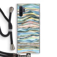 Watercolor Agate: Samsung Galaxy Note 10 Plus Transparant Hoesje met koord