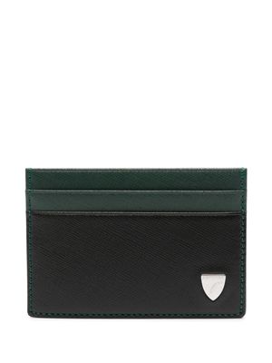 Aspinal Of London porte-cartes en cuir à plaque logo - Noir
