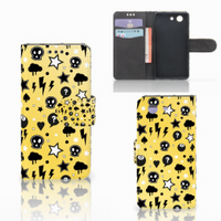 Telefoonhoesje met Naam Sony Xperia Z3 Compact Punk Geel - thumbnail