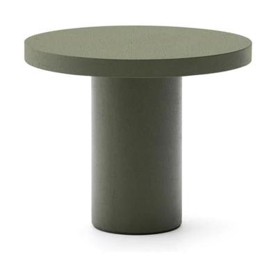 Kave Home Aiguablava tuintafel Ø90 cm cement Groen