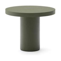 Kave Home Aiguablava tuintafel Ø90 cm cement Groen