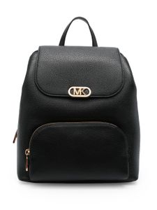 Michael Michael Kors sac à dos en cuir à plaque logo - Noir