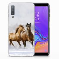 Samsung Galaxy A7 (2018) | TPU Hoesje | Paarden