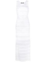 Antonino Valenti robe longue semi-transparente en mesh - Blanc