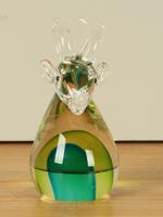 Glazen bok, 15 cm hoog.