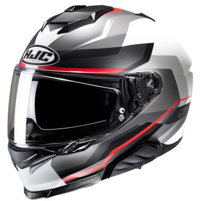 HJC i71 Nior, Integraalhelm, Mat Grijs Rood