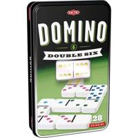 TACTIC Domino Double 6 - Metalen doos