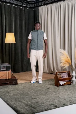 Cou7ure Essentials Reversible Reflection Bodywarmer Heren Groen/Beige - Maat M - Kleur: BeigeGroen | Soccerfanshop