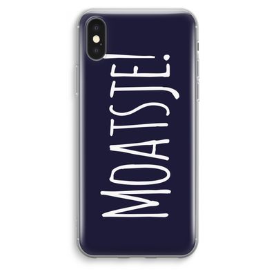 Moatsje!: iPhone XS Max Transparant Hoesje