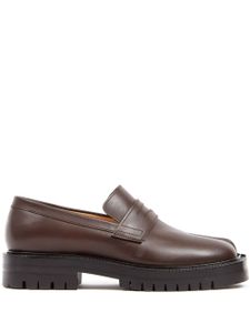 Maison Margiela mocassins Tabi en cuir - Marron