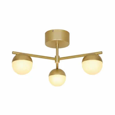 Plafondlamp zwart Nordlux Contina opaal glas metaal