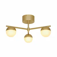 Plafondlamp zwart Nordlux Contina opaal glas metaal