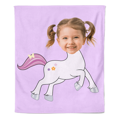 Cartoon Fleecedeken Unicorn - Pillow Buddies