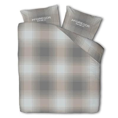 Dekbedovertrek McGregor Katoen Flanel Taupe Tartan Ruiten 140x200 Cm Verwarmend McGregor - Dekbed-Discounter.nl