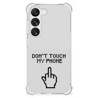 Samsung Galaxy S23 Anti Shock Case Finger Don't Touch My Phone