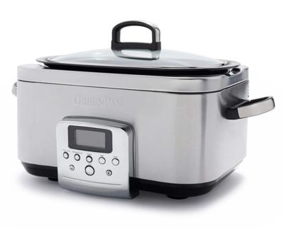 GreenPan Slowcooker - 6.0 liter - RVS - Keramische anti-aanbaklaag