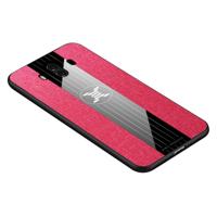 Voor Huawei mate 10 XINLI stiksels doek Textue schokbestendig TPU beschermhoes (rood)