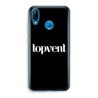 Topvent Zwart: Huawei P20 Lite Transparant Hoesje
