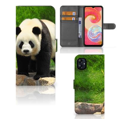 Samsung Galaxy A04e | Telefoonhoesje | Met pasjeshouder | Panda