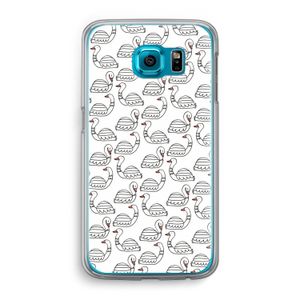 Zwanen: Samsung Galaxy S6 Transparant Hoesje