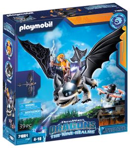 PlaymobilÂ® Dragons the nine realms 71081 thunder & tom