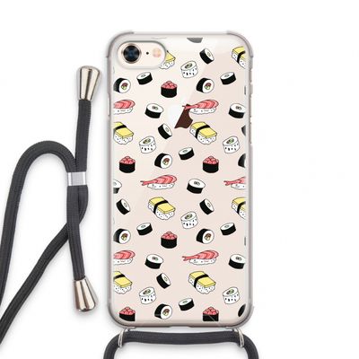 Sushi time: iPhone 8 Transparant Hoesje met koord
