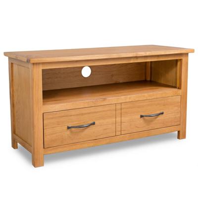 Tv-meubel 90x35x48 cm massief eikenhout