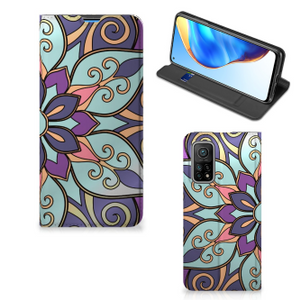 Xiaomi Mi 10T | 10T Pro Smart Cover Purple Flower