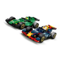 LEGO city 60445 f1 truck met rb20 en amr24 f1 auto&apos;s