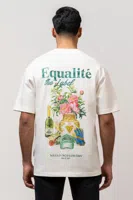 Equalité Garden Oversized T-Shirt Heren Wit - Maat XS - Kleur: Wit | Soccerfanshop