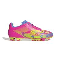 adidas F50 Club Gras / Kunstgras Voetbalschoenen (MG) Roze Neongeel Blauw