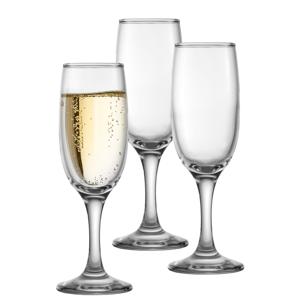 Uniglass Champagneglazen Kouros - 6x stuks - prosecco/cava glazen - 185 ml