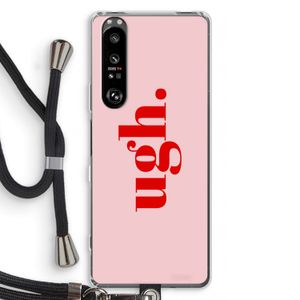 Ugh: Sony Xperia 1 III Transparant Hoesje met koord