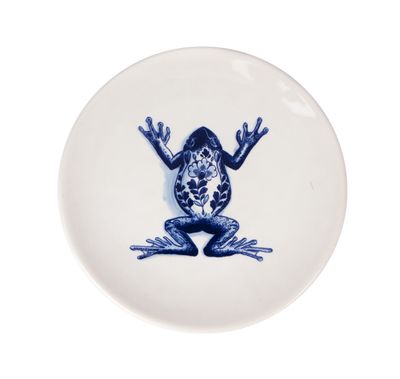 ROYAL DELFT - Wunderkammer - Bord 20cm Frog