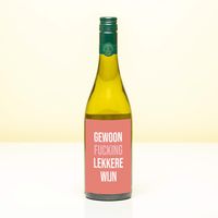 Wijnfles Gewoon Fucking Lekkere Wijn - Wit (Sauvignon Blanc)