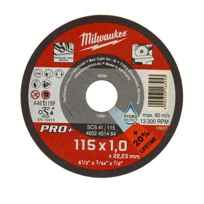 Milwaukee Accessoires Metaaldoorslijpschijf SCS41 115 x 1 mm PRO+ - 50 stuks - 4932451484
