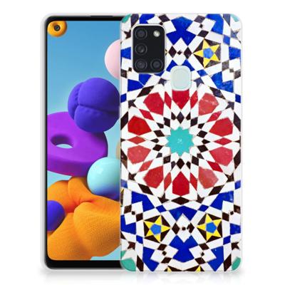 Samsung Galaxy A21s | TPU | Siliconen hoesje | Mozaïek