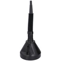 Dunlop Auto olie trechter - 2 in 1 - zwart - kunststof - 39 cm - flexibele slang