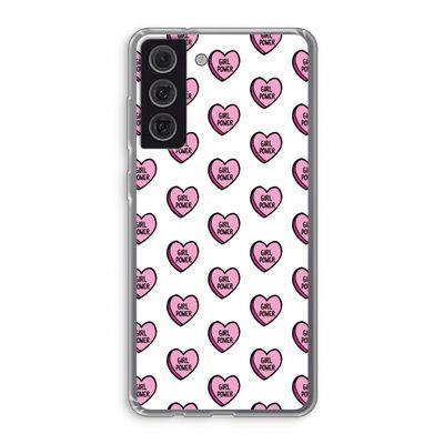 GIRL POWER: Samsung Galaxy S21 FE Transparant Hoesje