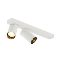 SLV 2-lichts opbouwspotKami Double wit met zwart - 1007730