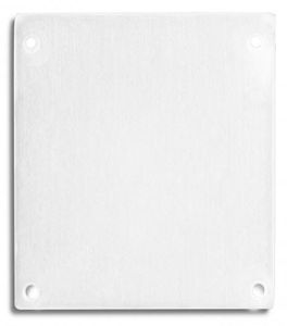 Eindkap E69 aluminium wit RAL 9010 voor LED profiel PN17 2 stuks