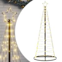 VidaXL Led-kerstboom 200 leds warm wit 180 cm