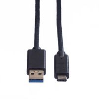 Secomp 11.44.9011 USB-kabel USB 3.2 Gen 1 (3.1 Gen 1) 1 m USB A USB C Zwart - thumbnail