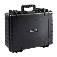 B&W Outdoor Case Type 6000 - Zwart met Vakverdeler