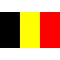 Vlag van Belgie in klein formaat - 60 x 90 cm - landen vlaggetjes