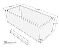 Xenz beterbad baddrager voor society 175x80cm