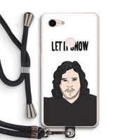 Let It Snow: Pixel 3 XL Transparant Hoesje met koord