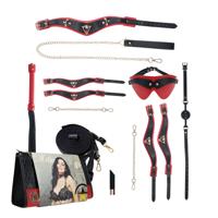Ouch! by Shots Milan Collectie - Kit met Tas - Zwart/Rood