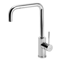 Keukenkraan Tres Max | Opbouw | 360° Draaibaar | Mengkraan | 1-hendel | Rond | Chroom