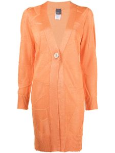 Lorena Antoniazzi cardigan mi-long en intarsia - Orange